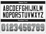 Custom Silver Black-White Drift Fashion Football Jersey