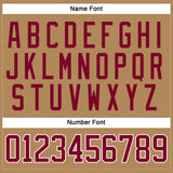 Custom Old Gold Maroon-White Hockey Jersey