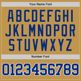 Custom Old Gold Royal-White Authentic Basketball Jersey
