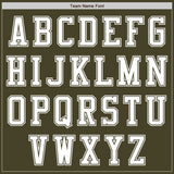 Custom Olive White Authentic Salute To Service Baseball Jersey