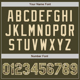 Custom Stitched Olive Camo-Cream Baseball Pullover Sweatshirt Hoodie