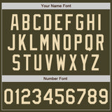 Custom Stitched Olive Cream-Olive Baseball Pullover Sweatshirt Hoodie