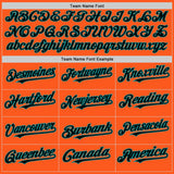 Custom Orange Black-Teal Mesh Authentic Throwback Baseball Jersey