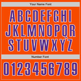 Custom Orange Purple-White Authentic Baseball Jersey