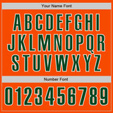 Custom Orange Green-White Authentic Baseball Jersey