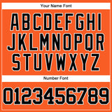Custom Orange Black-White Mesh Authentic Throwback Baseball Jersey
