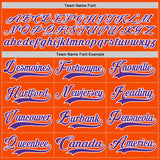 Custom Orange Purple-White Hockey Lace Neck Jersey