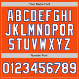 Custom Orange White-Royal Authentic Baseball Jersey