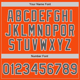 Custom Orange Steel Gray-White Authentic Baseball Jersey