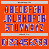 Custom Orange Purple-White Authentic Baseball Jersey