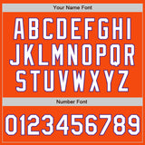 Custom Orange White-Purple Authentic Baseball Jersey
