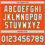 Custom Orange White-Kelly Green Authentic Baseball Jersey