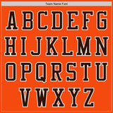 Custom Orange Brown-White Authentic Baseball Jersey