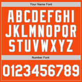 Custom Orange White-Gray Authentic Baseball Jersey