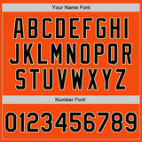 Custom Orange Black-City Cream Authentic Baseball Jersey
