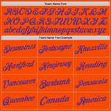 Custom Orange Purple Authentic Throwback Basketball Jersey