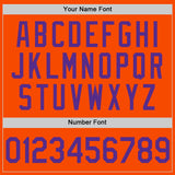 Custom Orange Purple Authentic Throwback Basketball Jersey