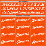 Custom Orange White Authentic Throwback Basketball Jersey