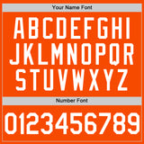 Custom Orange White Authentic Throwback Basketball Jersey