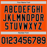 Custom Orange Black-Gray Authentic Throwback Basketball Jersey