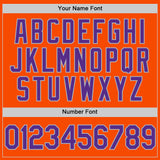 Custom Orange Purple-Gray Authentic Throwback Basketball Jersey