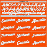 Custom Orange White-Gray Authentic Throwback Basketball Jersey