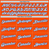 Custom Orange White-Royal Authentic Throwback Basketball Jersey