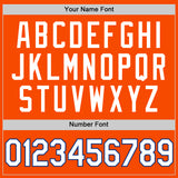 Custom Orange White-Royal Authentic Throwback Basketball Jersey