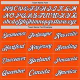 Custom Orange White-Navy Authentic Throwback Basketball Jersey