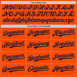 Custom Orange Navy Authentic Baseball Jersey