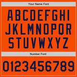 Custom Orange Navy Authentic Baseball Jersey