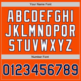 Custom Orange Navy-White Authentic Baseball Jersey