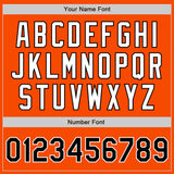 Custom Orange Black-White Authentic Baseball Jersey