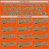 Custom Stitched Orange Green-White Baseball Pullover Sweatshirt Hoodie