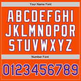Custom Orange Purple-White Authentic Baseball Jersey