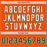 Custom Orange Green-White Authentic Baseball Jersey