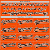 Custom Stitched Orange Brown-White Baseball Pullover Sweatshirt Hoodie