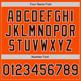 Custom Stitched Orange Brown-White Baseball Pullover Sweatshirt Hoodie