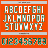Custom Orange Kelly Green-White Authentic Baseball Jersey