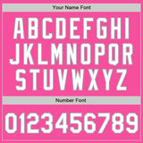 Custom Stitched Pink White-Gray Baseball Pullover Sweatshirt Hoodie