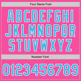 Custom Stitched Pink Sky Blue-White Baseball Pullover Sweatshirt Hoodie