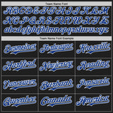 Custom Black Royal-White Gradient Classic Vertical Stripe Authentic Baseball Jersey