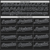 Custom Black-Gray Gradient Classic Vertical Stripe Authentic Baseball Jersey