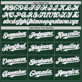 Custom Green White-Gray Gradient Classic Vertical Stripe Authentic Baseball Jersey