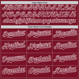 Custom Crimson-White Gradient Classic Vertical Stripe Authentic Baseball Jersey