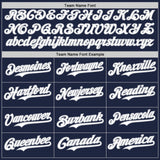 Custom Navy White-Gray Classic Vertical Stripe Fluid Liquid Texture Authentic Baseball Jersey