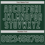 Custom Green-White Classic Vertical Stripe Fluid Liquid Texture Authentic Baseball Jersey