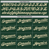 Custom Green Cream-Red Classic Vertical Stripe Fluid Liquid Texture Authentic Baseball Jersey