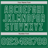 Custom Kelly Green-White Classic Vertical Stripe Fluid Liquid Texture Authentic Baseball Jersey