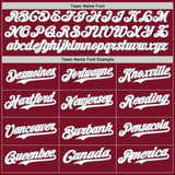 Custom Crimson White-Gray Classic Vertical Stripe Fluid Liquid Texture Authentic Baseball Jersey